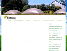 Tablet Screenshot of biotecsur.cl
